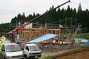 外観・建前1