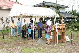 神事・鍬入れ前