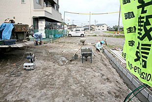 外観・ブロック塀下地1