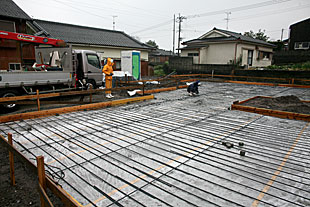 外観・基礎ベース配筋3