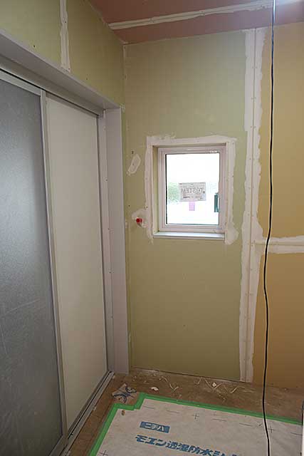 内部・脱衣場下地施工