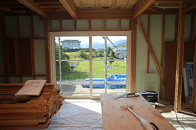 内部・樹脂サッシ施工