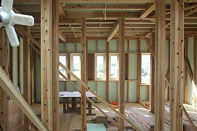 内部・2階 構造躯体施工2