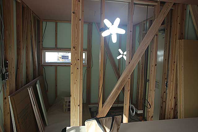 内部・玄関下地施工