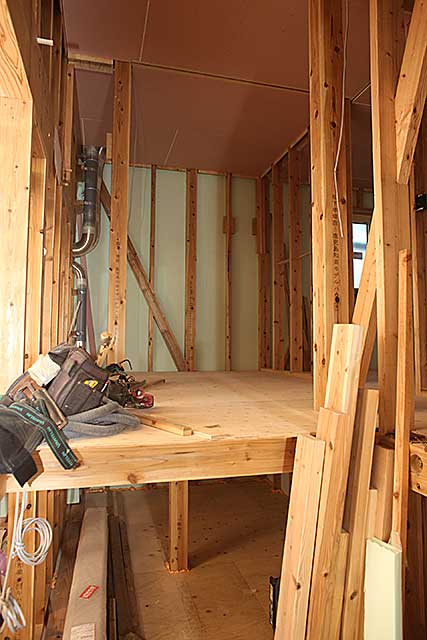 内部・スキップフロア構造施工2