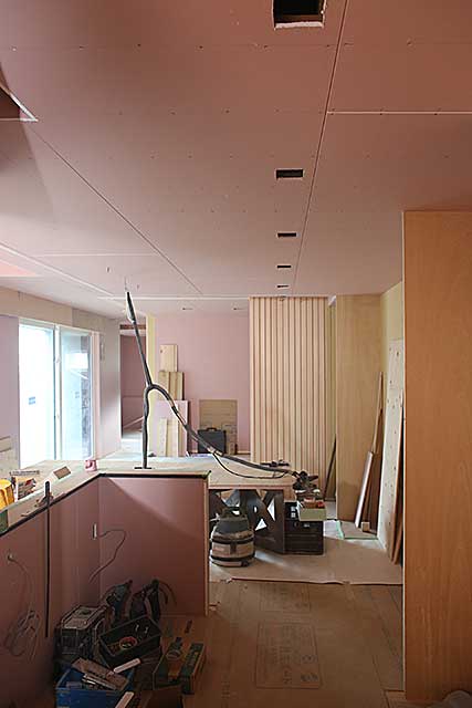 内部・キッチン下地施工2