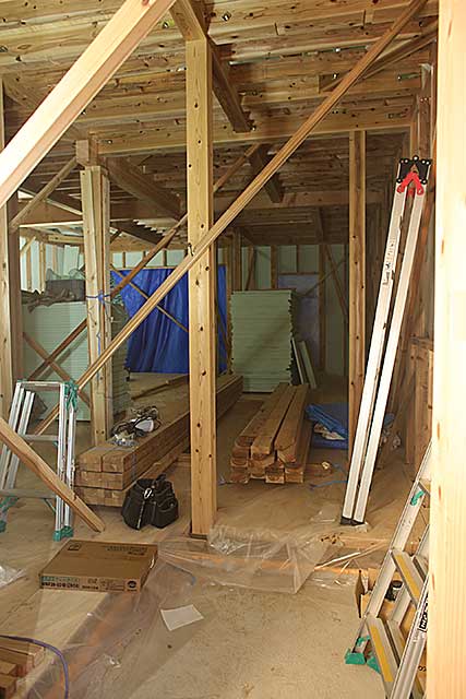 内部・玄関構造施工