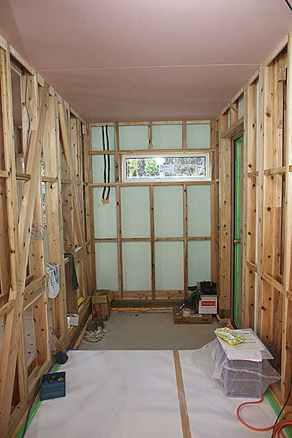 内部・玄関下地施工