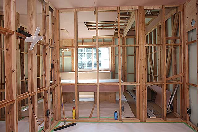 内部・2階 居室構造躯体