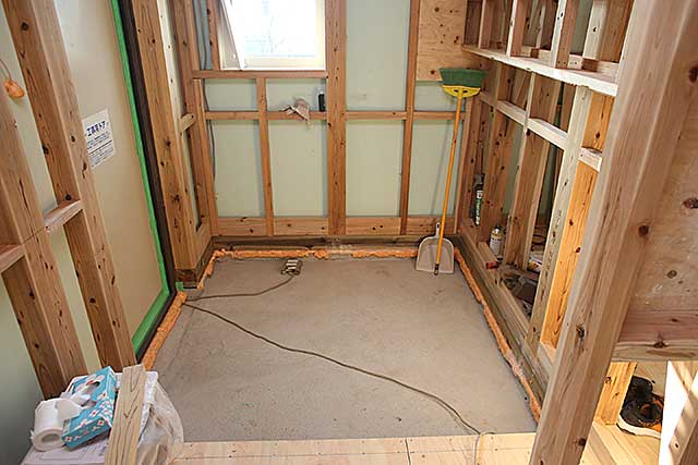 内部・玄関下地施工