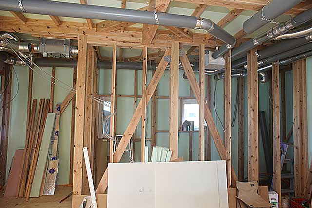 内部・天井配管施工