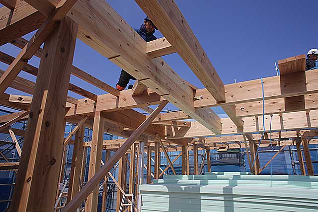 外観・柱と梁構造