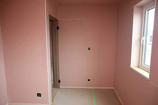 内部・2階 居室下地施工